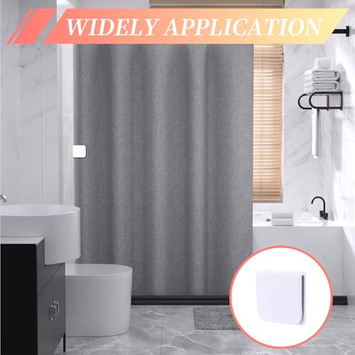 4Pcs Self-Adhesive Anti-Splash Shower Curtain Clips - Windproof Secure for Indoor and Outdoor Bath/ Camper Panels - Image 4