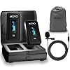 Movo WMX-2 Wireless Camera Microphone with Charging Case - Lavalier Mic for DSLR Cameras, Vlogging, Content Creation, Filmmaking
