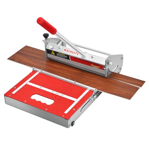 MAIHUITE 10 mm dicker Bodenschneider – 33 cm Profi-Vinyl-Bodenschneider für LVP, LVT, WPC, SPC, PVC, VCT, starrer Kern Vinylboden – Schleifstein im Lieferumfang enthalten – manuelle Bedienung, kein
