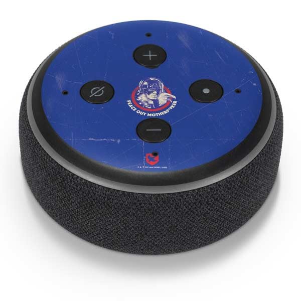 Skinit Decal Audio Skin Compatible with Amazon Echo Dot 3 - Officially Licensed DC Comics Peacemaker Peace Out Design