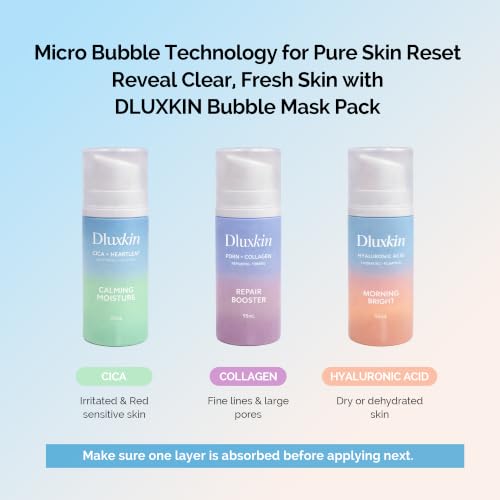 Image of Hyaluronic Acid Bubble Skincare Serum - Micro Bubble Mask Treatment | No Rinse 15 Seconds Korean Skincare, Contains Niacinamide & Hyaluronic Acid