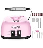 NAILGIRLS Electric Nail Drill Professional, 35000RPM Electric Nail File Machine Portable Nail Dri...