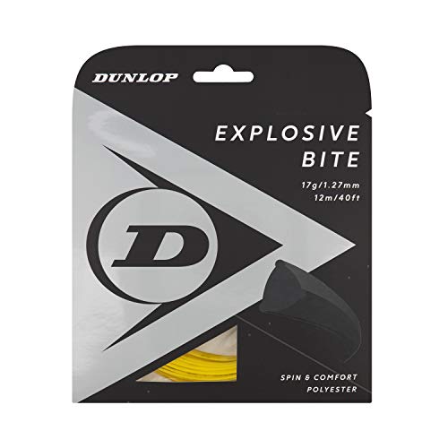 Dunlop Explosive Bite Tennissaite, 17g-1.27mm, 12m Satz, Gelb