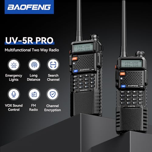 Baofeng 2 Pack Baofeng Uv-5R Ham Radio 8W With Rechargeable Batteries, Long Range Handheld Ham Radios thumb #5