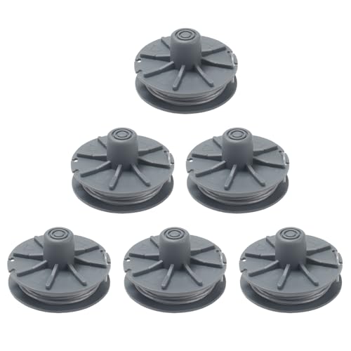 COEWUR 6 Pezzi Bobina a Filo per Tagliabordi Rocchetto Filo Tagliabordi Ø1,6mm Bobina Ricambio Decespugliatore per EasyCut 400/25 Art.9807 Easycut 400 Art.8846