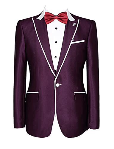 Blazer Homme Peak Revers et Style Smoking pour Bal de Promo Chic