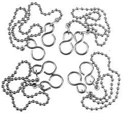 Ball Bath Chain and S Hook CP Pack 10 18" Bath
