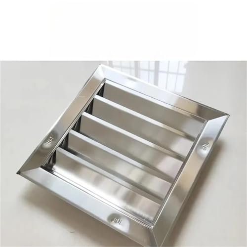 Grille de ventilation inox carrée au design architectural épuré