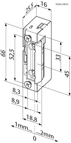 138.53 ProFix2 Ouvre-porte 24 V CC sans gâche