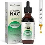 Liposomal Liquid NAC Drops, NAC Supplement N-Acetyl Cysteine, NAC 600 mg with Milk Thistle & Quercetin for Adults & Kids, Liver & Lung Support, Immune & Antioxidant, Skin & Cellular Health, 2 Fl Oz
