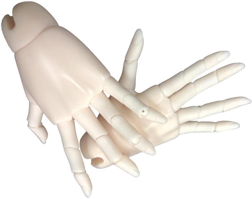 Custom Resin 1/3 Scale Female Doll Hands Kit | Ball Jointed Articulated Hand Model for DIY Sculpting | Manikin Accessory