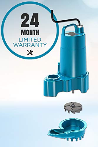 Barnes 112875 Model Sp50X Submersible Cast Iron Sump Pump - 1/2 Hp, 3,960 Gph, 20-Foot Cord, No Float Switch, 9-Inch X 9-Inch Frame, For Residential Use #TOP6