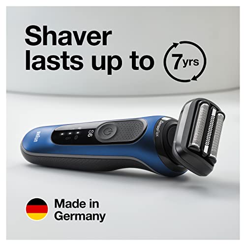 Braun Barbeador elétrico para homens, Série 6 6020s SensoFlex lâmina molhada e seca com aparador de