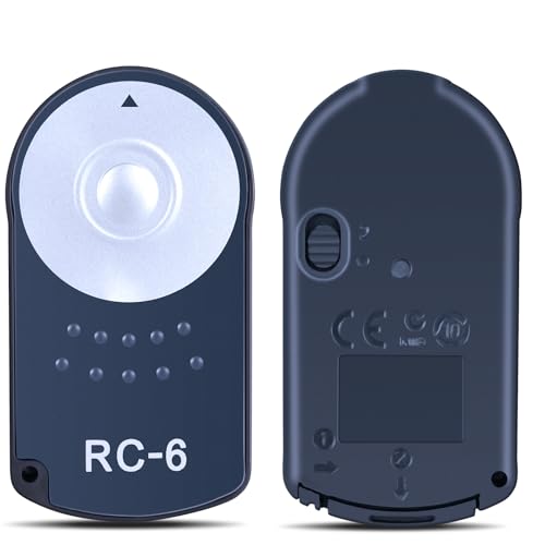 TCNOUMT IR Remote Control fit for Canon RC-6, Compatible with EOS 450D 500D 550D 600D 60D 7D 650D