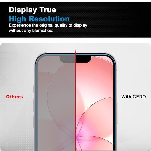 Image of CEDO Magic Box Tempered Glass for iPhone 16e / iPhone17e | Dust & Bublle Free Installation Screen Protector with auto Alignment Tool | HD Clear Quality Tempered Glass with Easy Installation Kit (Black)