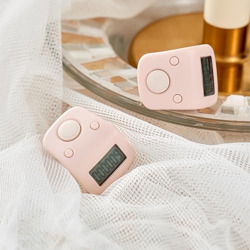 Image of 6 Channels Rechargeable LCD Finger Counter Silent Digital Tally Clicker for Knitting Crocheting Gift