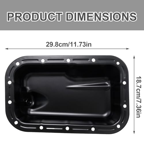 GMAPATS 5184546AD Engine Oil Pan, Replacement for Chrysler 300 2011-2020, Replacement for Dodge Challenger 2011-2020, Replaces 264-357 5184546AA 5184546AB 5184546AC by GMAPATS - Used condition - Image 2