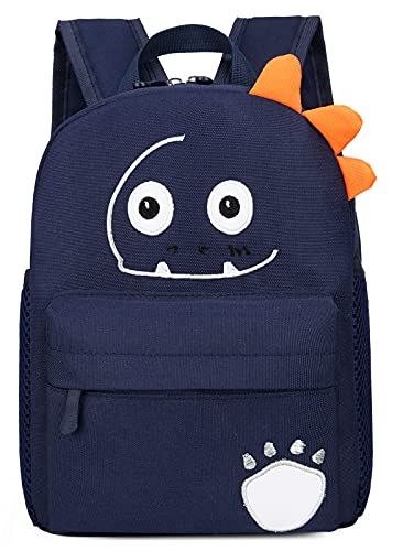 Happy Cherry - Mochila infantil, diseño de rayas, azul marino, 24*11*33cm,