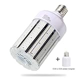80W LED Corn Light Bulb Large Mogul Base E39 LED Bulbs AC100-277V 5000K Daylight LED Replacement 250w Metal Halide（HID HPS CFL) light bulb for Street and Area Light Industrial Commercial Factory Works