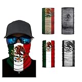 PSQIYMP Neck Gaiter Balaclava Bandana Face mask, Sun Wind protection, Cycling, Running, Hiking Sports, for Men & Women (Mexico, 4)