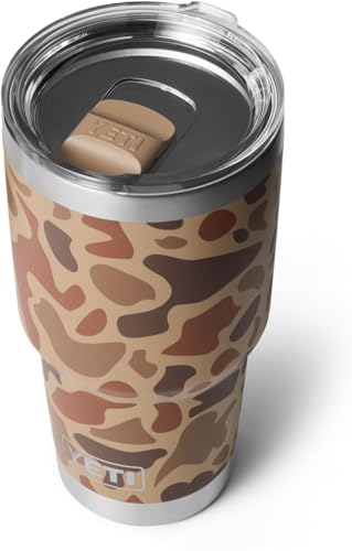 Image of YETI Rambler 30 oz Tumbler, Stainless Steel, Vacuum Insulated with MagSlider Lid, Wetlands Camo