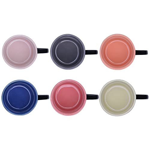 Mimo Style Mini Canecas Para Café Com 6 Peças Multicolor, Material de Cerâmica Com o Melhor Isolamen
