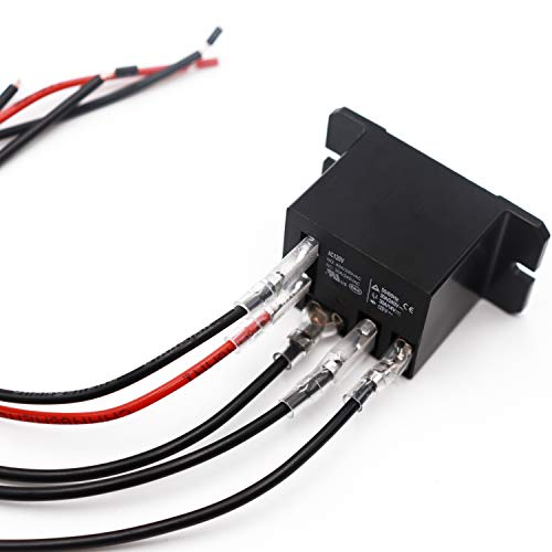 Tnisesm 2Pcs Power Relay Ac120V Coil, 30A Spdt(1No 1Nc) 120 Vac With Flange Mounting And 10 Quick Connect Terminals Wires Mini Relay Nt90-Ac120V-10X #TOP1