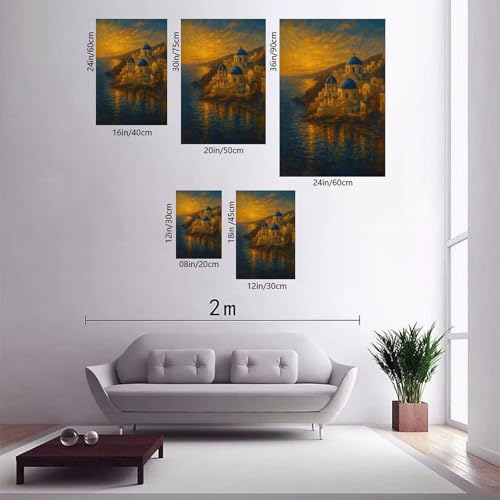 Poster bâtiments rétro 40 x 60 cm pour sublimer un mur blanc de bureau