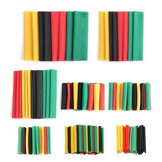 iLamvie 164 Pezzi Guaina Termorestringente, Guaine Termorestringenti Per Cavi,Rapporto 2: 1,Isolamento 4 Colori 8 Taglia,Per Isolamento Elettrico,Riparazioni Cavi