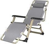 Silla de Escritorio de Oficina reclinable al Aire Libre jardín Plegable Silla de Oficina en casa Tumbona con reposacabezas, tumbonas tumbonas para 550 Libras de Capacidad de Camping en la Playa -