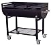 Produktbild Metro Professional Holzkohlegrillwagen, Edelstahl, 3 höhenverstellbare Edelstahlgrillroste, 4 Lenkräder, schwarz