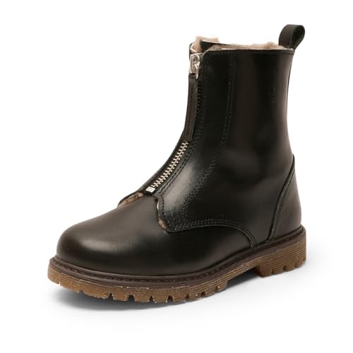 Botte de mode Bisgaard Nora Lamb en cuir premium et isolation naturelle