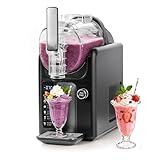 Slushie Machine, No Ice Needed Slushy Maker for Home, Real-Time Temp Display, Frozen Drink Maker with 6 Preset Programs for Ice Cream, Frappés, Milk Shake and More