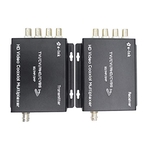 Elink 4Ch CCTV Video Multiplexer Over 1 Coaxial Cable 4 Channel AHD