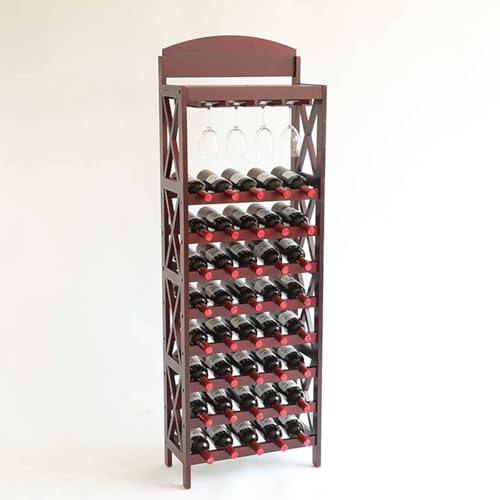 Soporte para botellas de vino de madera 54x26x138 cm miniatura 3