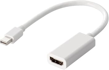 Elecom Mini DisplayPort Male to HDMI Male Adapter 15cm White AD-MDPHDMIWH