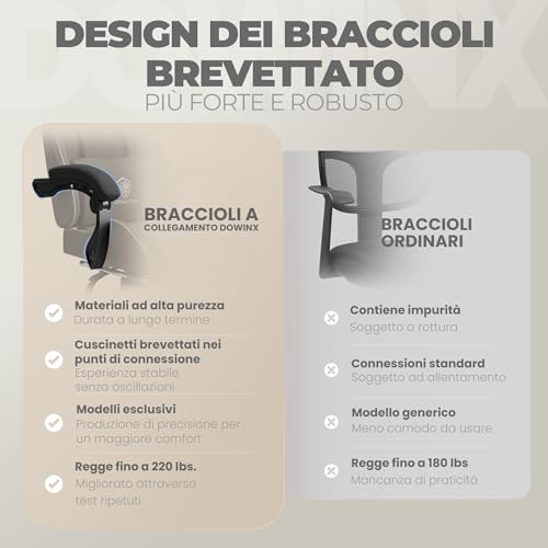 Sedia Gaming, Sedia da Ufficio in Tessuto con Cuscino a Molle, Sedia Gamer Regolabile in Tessuto con Supporto per Testa, Sedia Ergonomica da Ufficio con Poggiapiedi, Noir - Sedia gaming - Immagine 5