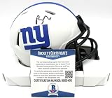 Brian Daboll Signed N.Y. Giants Lunar Eclipse Mini Helmet w/Beckett COA BD65492 - Autographed MLB Mini Helmets