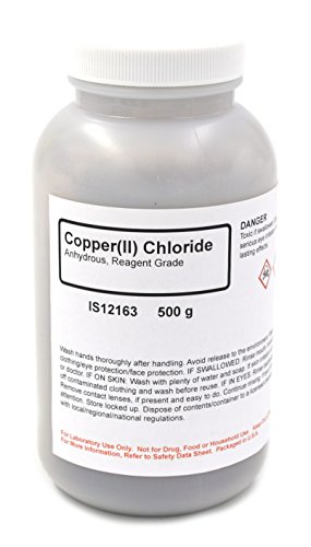 ALDON Innovating Science Reagent Grade Anhydrous Copper (II) Chloride, 500g - The Curated Chemical Collection