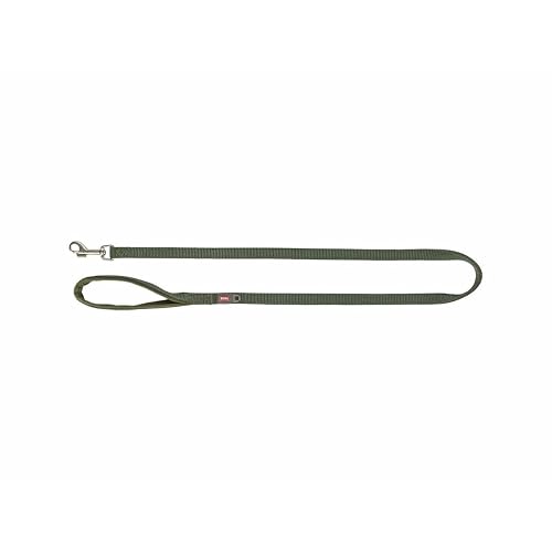 TRIXIE Correa Premium, M–L, 1,00 m/20 mm, Oliva-Verde