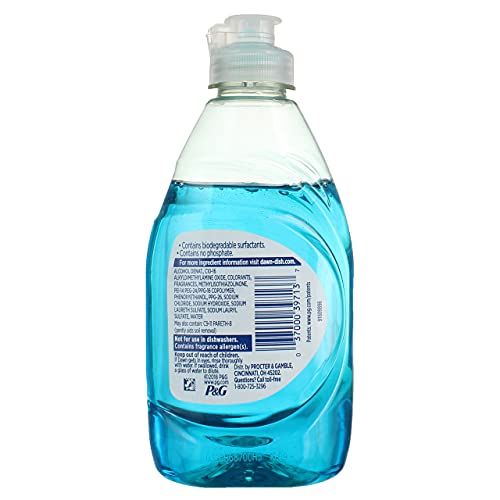 image for 2 Pack Dawn Ultra Dishwashing Liquid, Aqua Blue, 7 Fl Oz (Pack of 2)