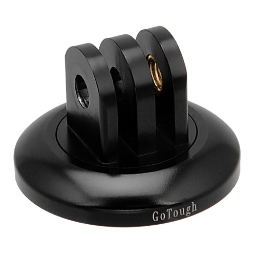 Fotodiox GoTough Camera Tripod Adapter with Black Aluminum Metal Tripod Mount for GoPro HD Hero2, Hero3, Hero3+ and Hero4 Cameras