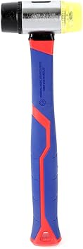 WORKPRO WP241036 40mm Fiberglas Saplı Çift Başlı Hassas Lastik Çekiç