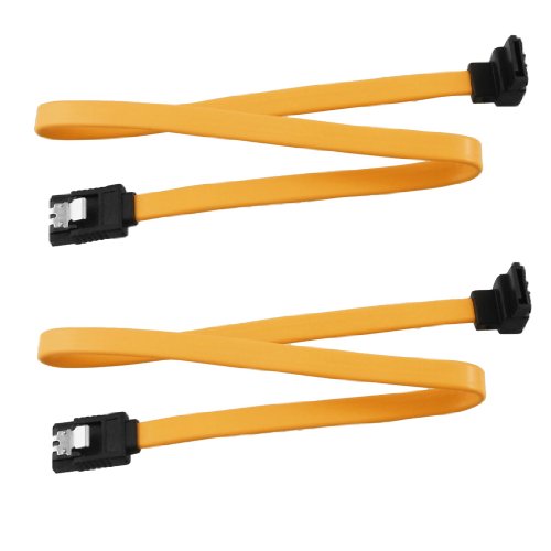 Cable de Datos SATA Serial ATA Orange 34 cm 2 Pzas
