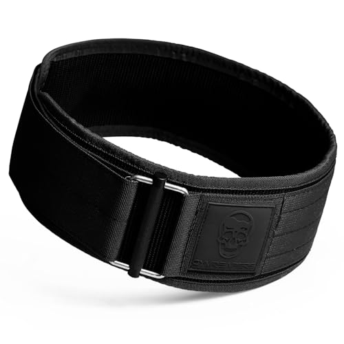 Image of Gymreapers Quick Locking Weight Lifting Belt for Men Gym Belt for Powerlifting Deadlift Belt with 4 Inch Neoprene Metal Buckle Back Support Weightlifting Belt Women