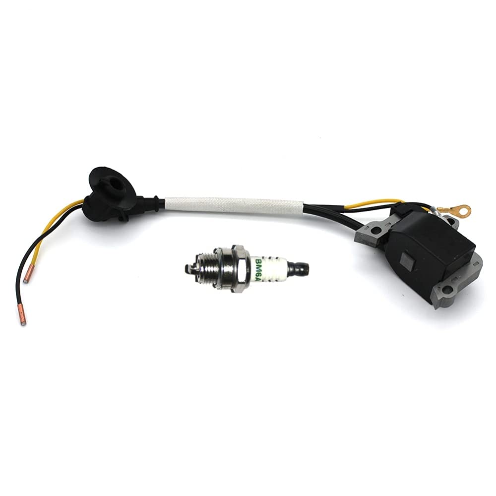 Módulo de Bobina de Encendido bujía BM6A para Stihl MS461 Motosierra Motor Magneto Piezas de Repuesto OEM # 1128400 1313 A (Color : Black)