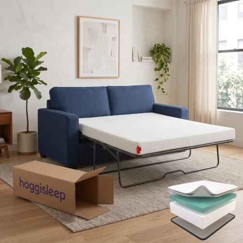 52x72, Full, 4.5 Inch Sleeper Sofa Bed Mattress - 52x72, Aquasoft...