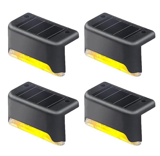 Btag Solar Deck Light, Rechargeable Waterproof LED Solar Lights for Stairs, Step, Fence, Railing, Yard with Ip65 Protection with Wide Angle Lighting Pack of 4 (B0D66TZYM3) Amazon Price History, Amazon Price Tracker