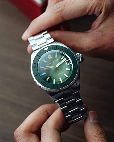 Image of Spinnaker Piccard Men's Automatic Dive Watch - Seiko NH35 Movement, Stainless Steel Case, Sapphire Crystal, 550m Water Resistant, Stainless Steel Bracelet, SP-5098
