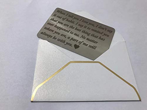 Engraved Wallet Insert Stainless Steel Wallet Love Note Insert for Men Boyfriend Gifts Husband Gifts4